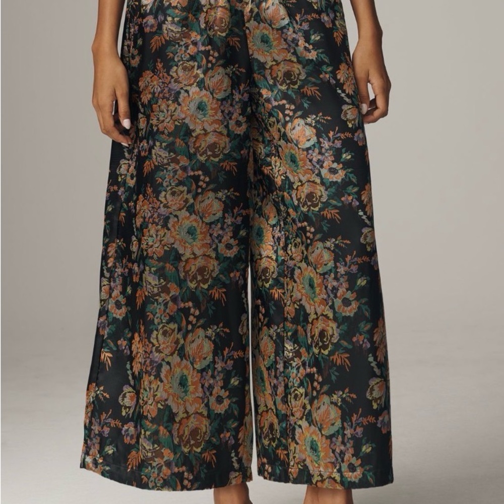 Anthropologie Somerset Pull-On Pants: Cropped Jacquard Edition